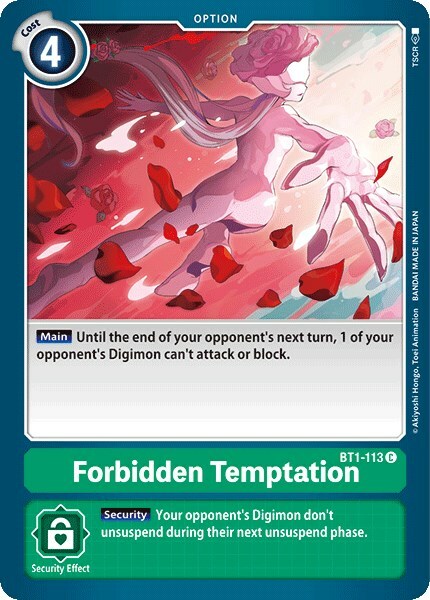 Forbidden Temptation Card Front
