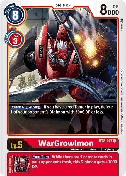 WarGrowlmon Card Front