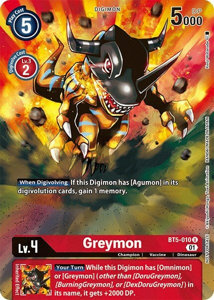 Greymon Card Front