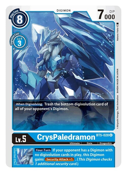 CrysPaledramon Card Front