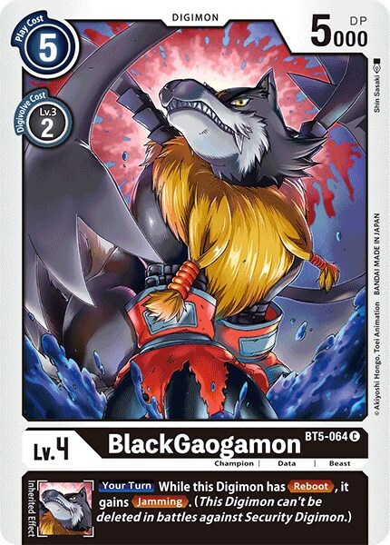 BlackGaogamon Card Front