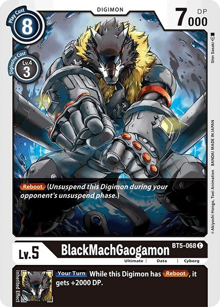BlackMachGaogamon Card Front