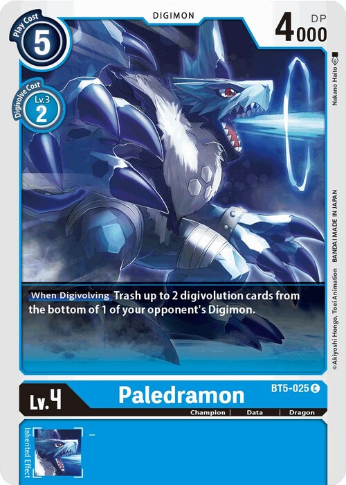 Paledramon Card Front