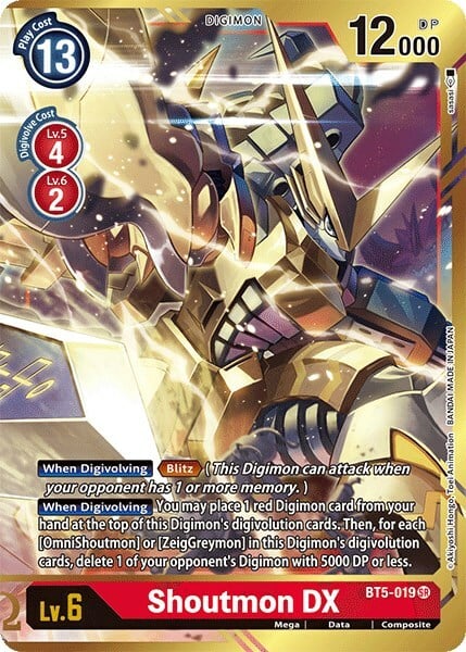 Shoutmon DX Card Front