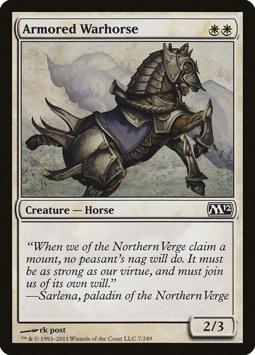 Armored Warhorse Card Front