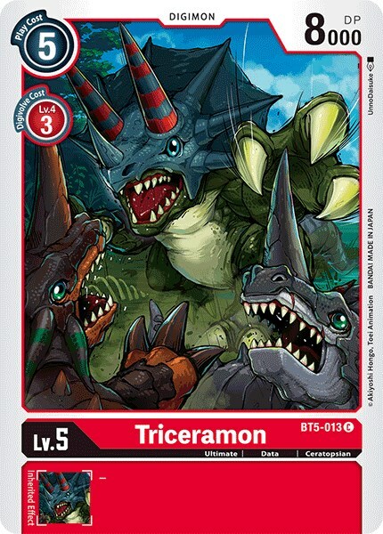 Triceramon Card Front