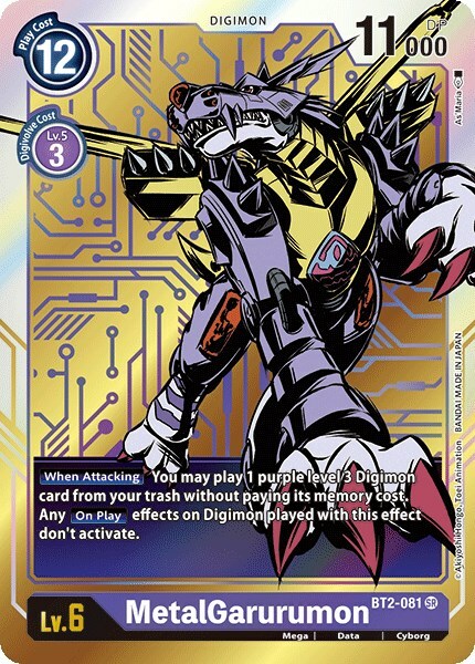 MetalGarurumon Card Front
