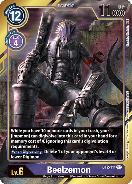 digimon beelzemon card Beelzemon