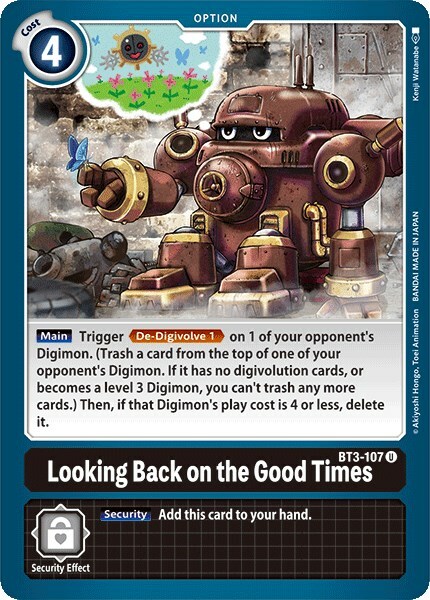 Looking Back on the Good Times Card Front