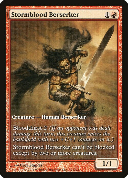 Berserker Sangue Tempestoso Card Front
