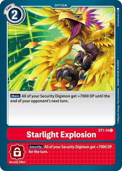 Starlight Explosion Card Front