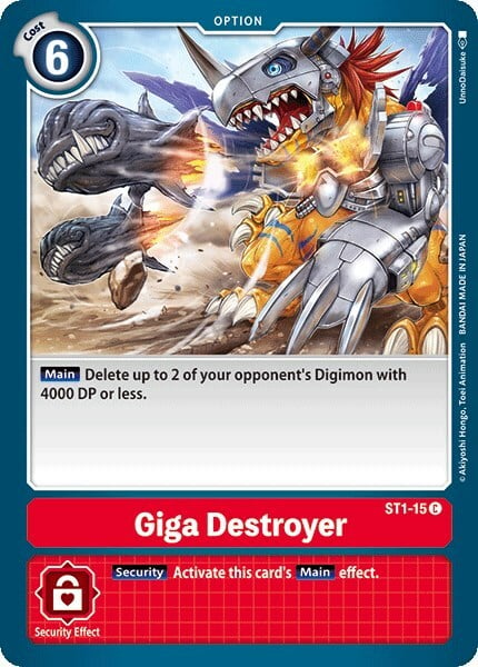 Giga Destroyer Card Front