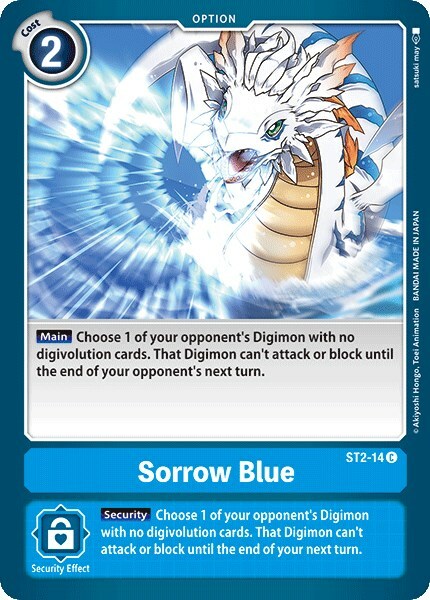 Sorrow Blue Card Front