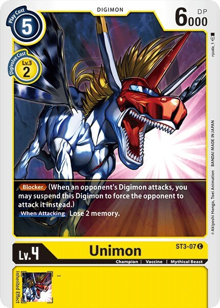 Unimon Card Front