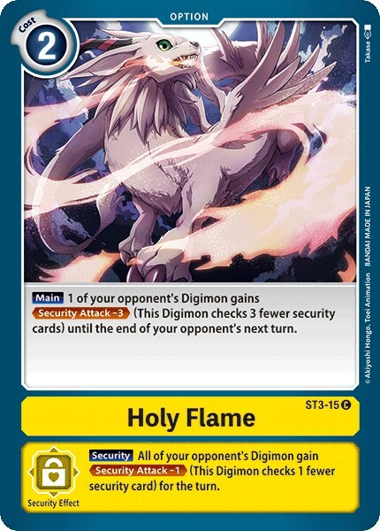 Holy Flame Card Front