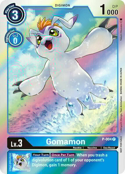 Gomamon Card Front