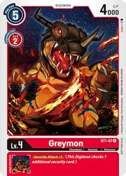 Greymon · Tamer's Party ST1-07P1