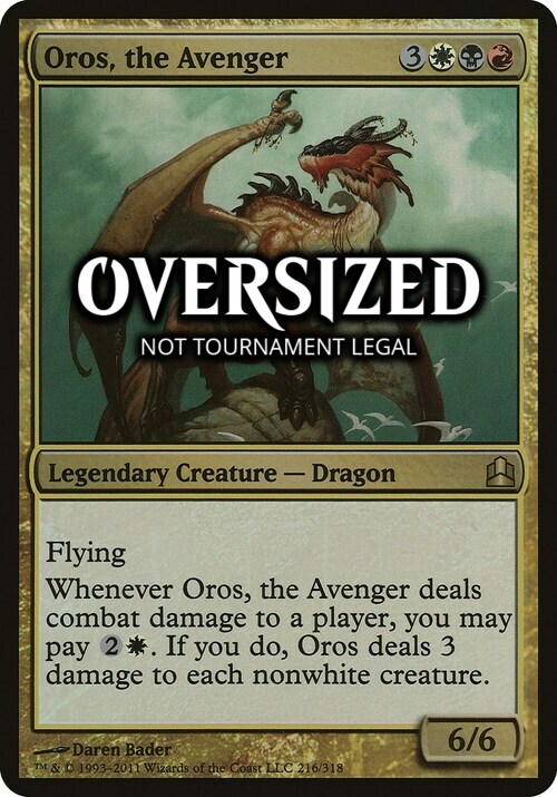Oros, the Avenger Card Front