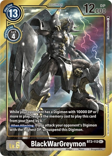 BlackWarGreymon Card Front