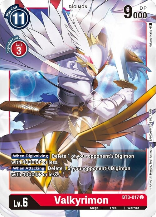 Valkyrimon Card Front