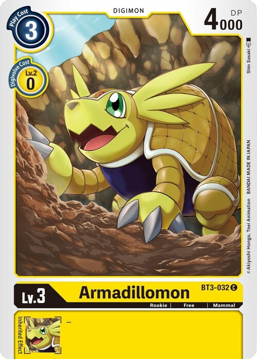 Armadillomon Card Front