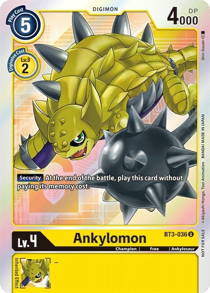 Ankylomon Card Front