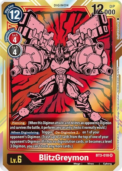 BlitzGreymon Card Front