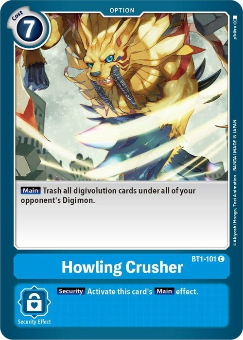 Howling Crusher Card Front