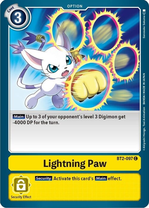 Lightning Paw Card Front