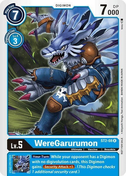 WereGarurumon Card Front