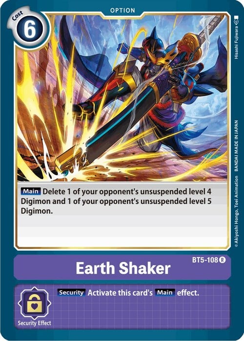 Earth Shaker Card Front