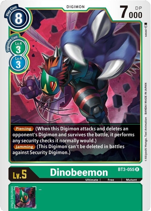 Dinobeemon Card Front