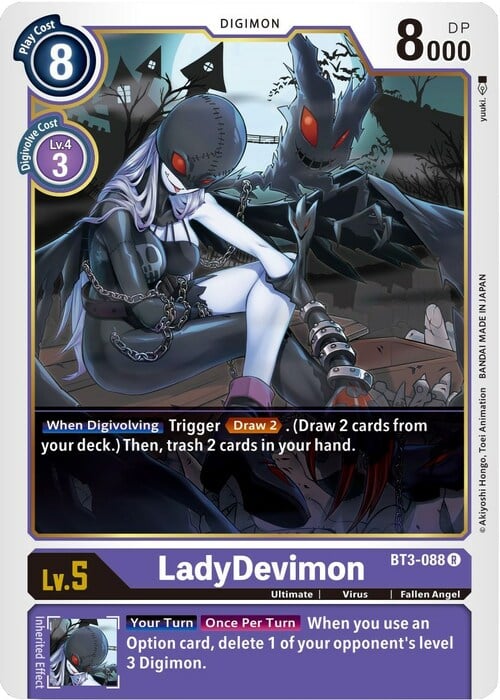 LadyDevimon Card Front