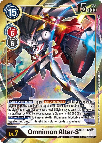 Omnimon Alter-S Card Front