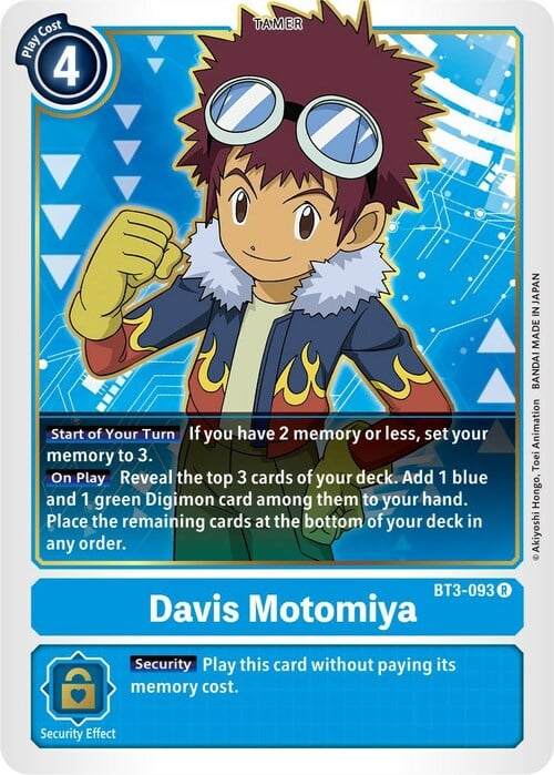 Davis Motomiya Card Front