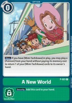 A New World Card Front