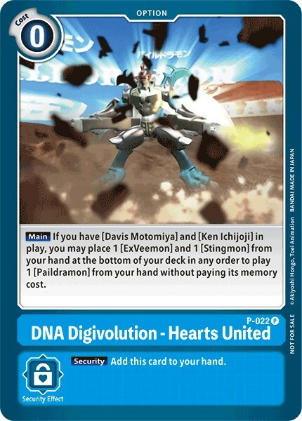 DNA Digivolution - Hearts United Card Front