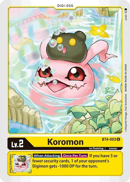 Koromon Card Front
