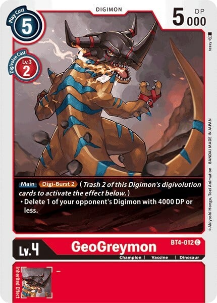 GeoGreymon Card Front