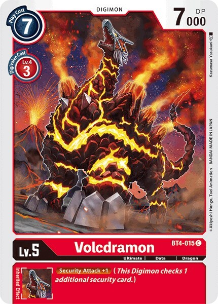 Volcdramon Card Front