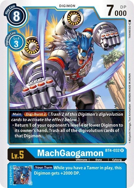 MachGaogamon Card Front