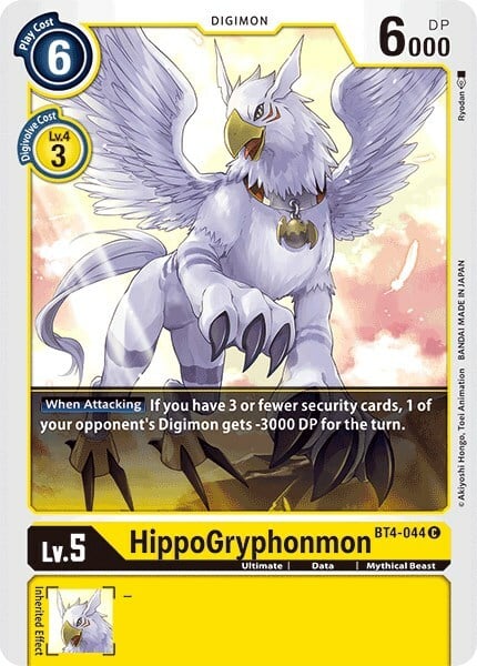 HippoGryphonmon Card Front