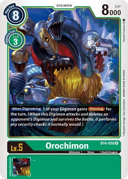 Orochimon Card Front
