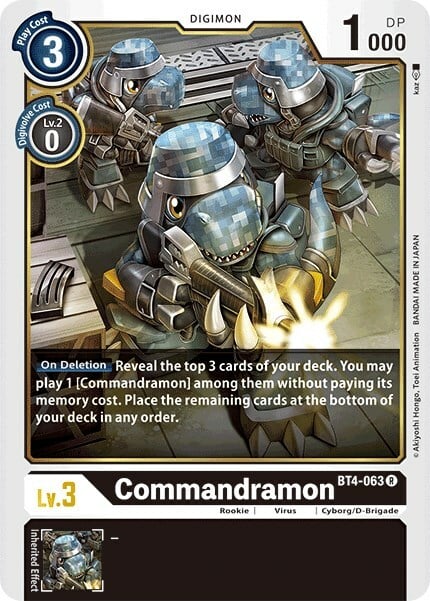 Commandramon Card Front