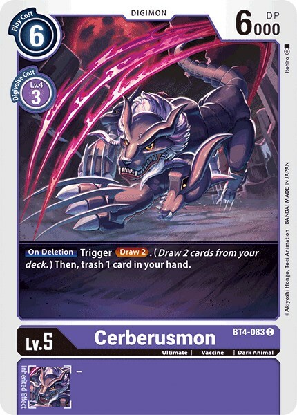 Cerberusmon Card Front