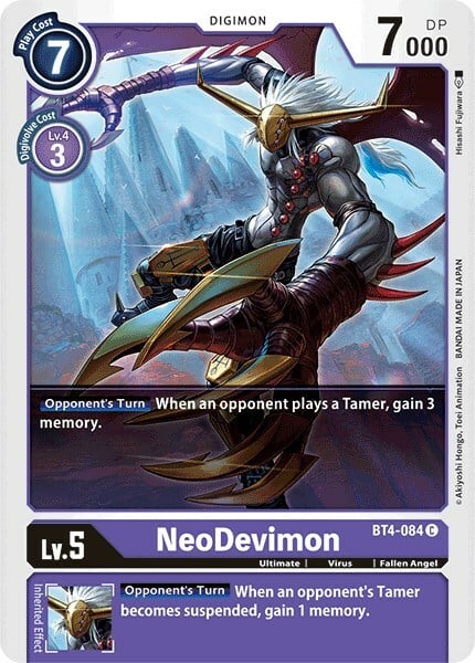 NeoDevimon Card Front