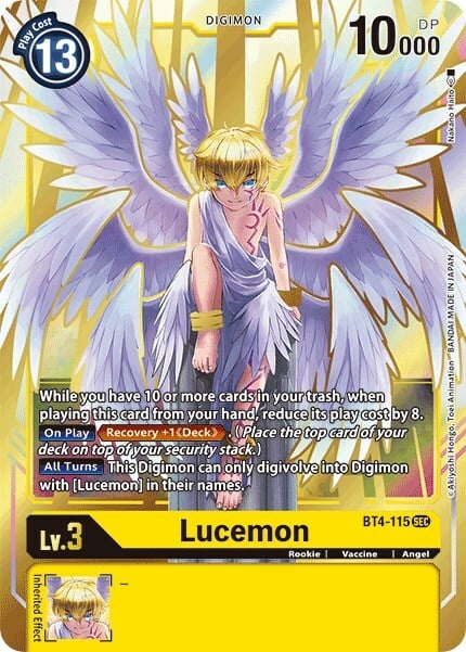 Lucemon Card Front