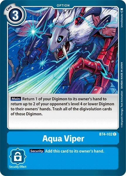 Aqua Viper Card Front