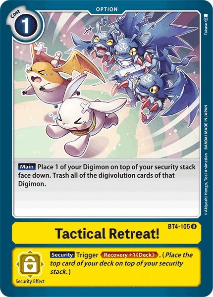 Tactical Retreat! Card Front