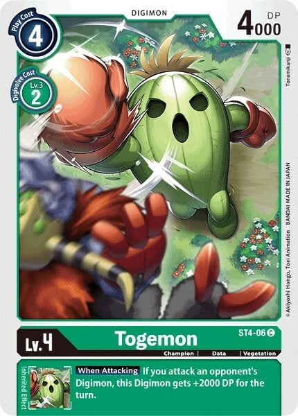 Togemon Card Front